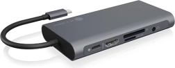 Icy Box dokovací stanice USB‑C s HDMI a VGA, gigabitovým LAN a Power Delivery