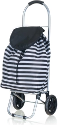 Shopping trolley with wheels 87 × 35 × 28 cm, striped
