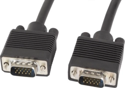 VGA cable 15 m with ferrite filters, double shielding – Lanberg, black