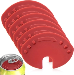 2-i-1 dåseåbner og hygiejnisk låg, sæt med 6 stk.