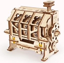 Ugears puzzle meccanico 3D in legno – contatore a clic STEM