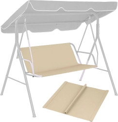 Vankúš na záhradnú hojdačku 127x100 cm Béžový MultiGarden