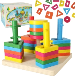 Drvena edukativna igračka sortirka