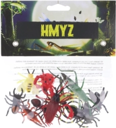 Set di figurine di insetti in plastica 12 pz