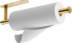 Portarotolo per carta assorbente Vilde in acciaio inox dorato