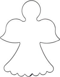 Kovinski modelček angel 9,5 cm