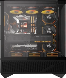 Case per computer Darkflash DY460 nero con 4 ventole ARGB