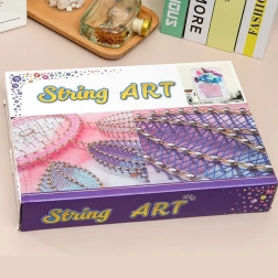 Creative LED String Art Kit, 21 × 30 cm Frame – Dolphin Design