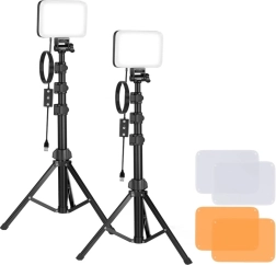 Neewer BP66 kit de studio avec deux lampes LED, filtres et trépieds