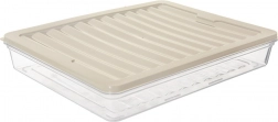 Low plastic food storage box with lid 2 l