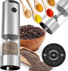 Električni mlinček za začimbe z LED osvetlitvijo