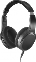 Cuffie TV cablate con archetto e cavo lungo, nere