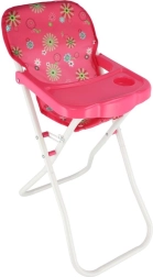 Vysoká židlička pro panenky s tácem, skládací