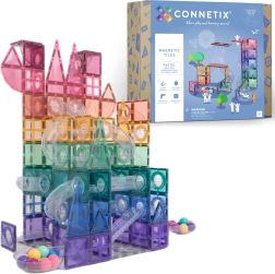 Pastel Expansion Set for CONNETIX Marble Run, magnetic building set, 80 pieces