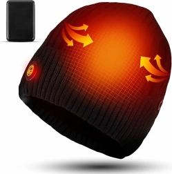 Ogrevana zimska kapa s powerbanko