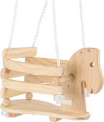Altalena per bambini in legno a forma di cavallino small foot