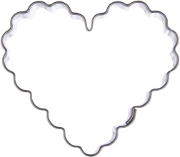Tagliabiscotti in metallo a cuore 5 cm
