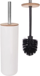 Bamboe wc-borstel met houder WHITNEY, wit, 37 cm