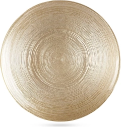 Sklenený dezertný tanier zlatý 21 cm