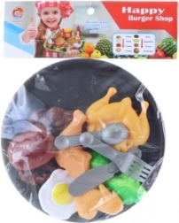 Set pasto con vassoio di plastica per bambini
