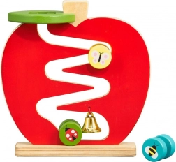 Petit Collage pista con campanello a forma di mela