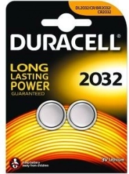 Duracell litijeva baterija DL2032, 2 kosa, blister