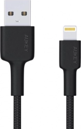 Aukey lightning – usb-a kabel 2 m z najlonskim pletenjem in certifikatom MFi