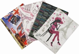 Etui za dokumente Retro II z barvnim tiskom