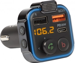FM Transmitter Bluetooth 5.1 med hurtig opladning QC 3.0