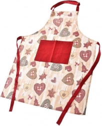 Bombažna kuhinjska predpasnik z zavezovanjem