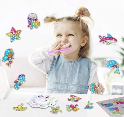 5D Diamond Stickers – Creative Mosaic for Kids, Large Set