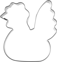 Stainless Steel Chicken Cookie Cutter 6.5 cm
