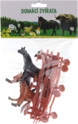 Cavallini con recinto in sacchetto