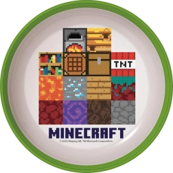 Minecraft Plastic Bowl 300 ml with Non-Slip Base