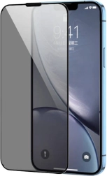 Kaljeno steklo Joyroom za iPhone 15 Pro Max s črnim okvirjem