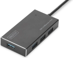 USB 3.0 hub, 4-port with power – aluminum
