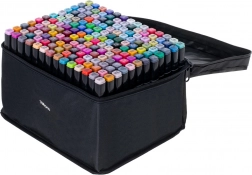 Pennarelli ad alcool a doppia punta in astuccio con supporto – 168