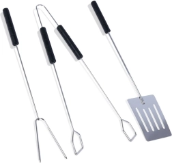 Steel BBQ Tool Set, 3 pcs