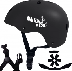 casco da ciclismo per bambini SafeKiddo nero