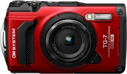 Durable compact camera OM SYSTEM Tough TG‑7 red