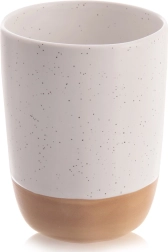 Ceramic mug 340 ml white with speckled finish