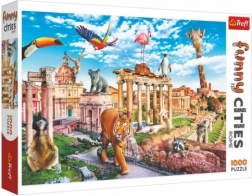 Trefl Funny Cities Puzzle – Wild Rome, 1000 pieces (68 × 48 cm)