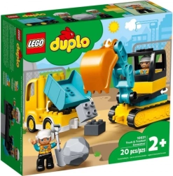LEGO DUPLO Dump Truck and Tracked Excavator