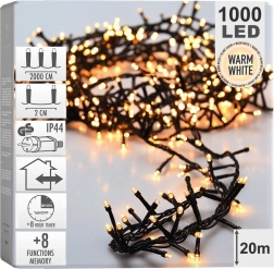 Catena Natalizia 1000 LED 20 m – bianco caldo
