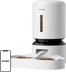 Dispenser automatico di cibo Petlibro con telecamera e doppia ciotola