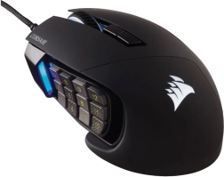 Mouse da gioco Corsair Scimitar RGB Elite 18.000 DPI, nero