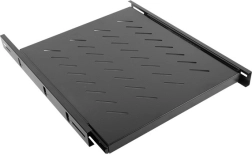 1U Sliding Shelf for 19" Cabinets 800 mm, Black