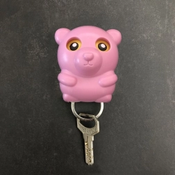 Obesek za ključe – rožnati medvedek