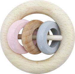 Hess rammelaar drie ringen roze