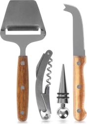 Set dodatkov za vino in sire, 4 kosi